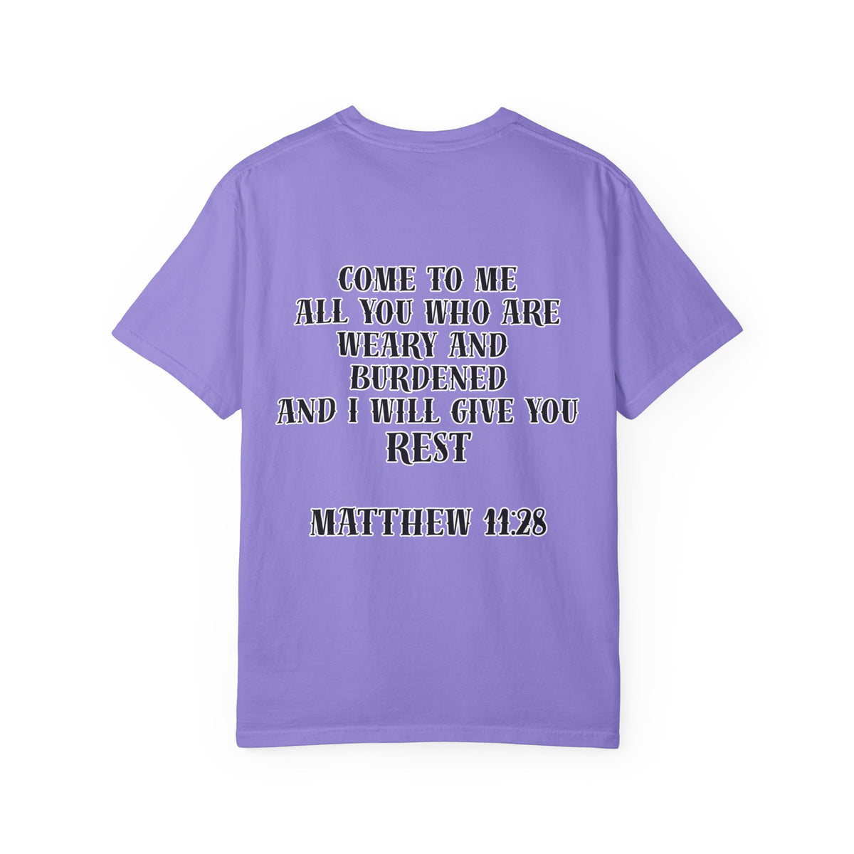 Matthew 11:28 Jesus Cross Tattoo Flash T-Shirt