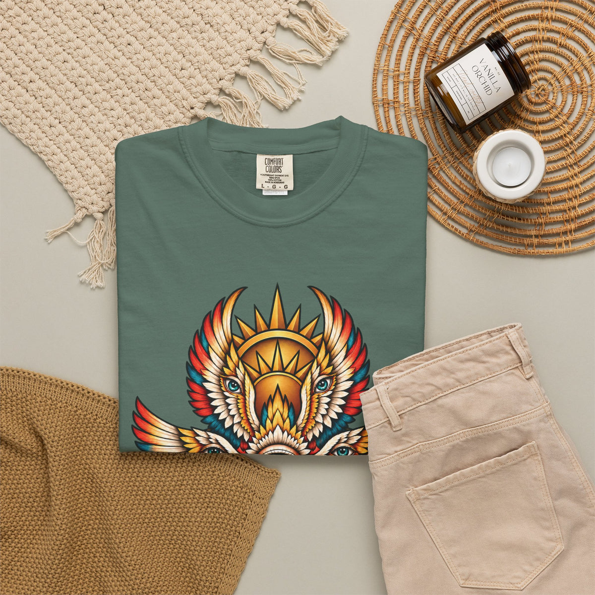 Seraphim Biblically Accurate Angel Tattoo Flash Sheet T-Shirt