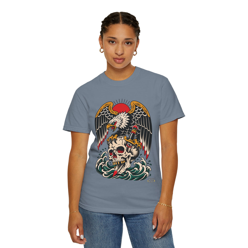 American Traditional Eagle & Skull Tattoo Flash T-Shirt
