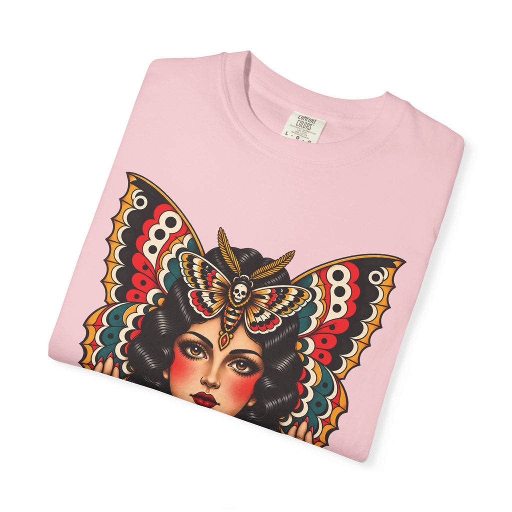 Gypsy Moth Woman Tattoo Flash Sheet T-Shirt