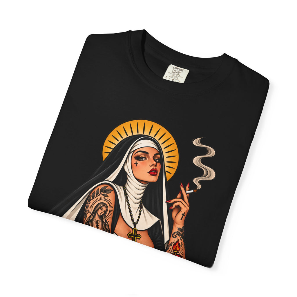 Rebel Nun Tattoo Flash T-Shirt
