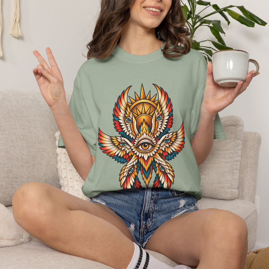 Seraphim Biblically Accurate Angel Tattoo Flash Sheet T-Shirt