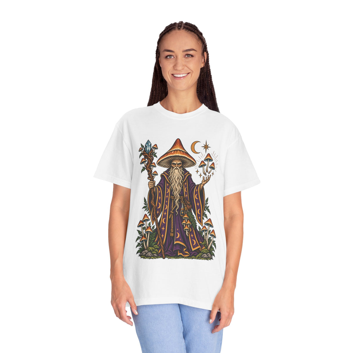 psilocybin Mushroom Wizard Tattoo Flash T-Shirt