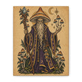 Psilocybin Mushroom Wizard Tattoo Flash Canvas Wall Art