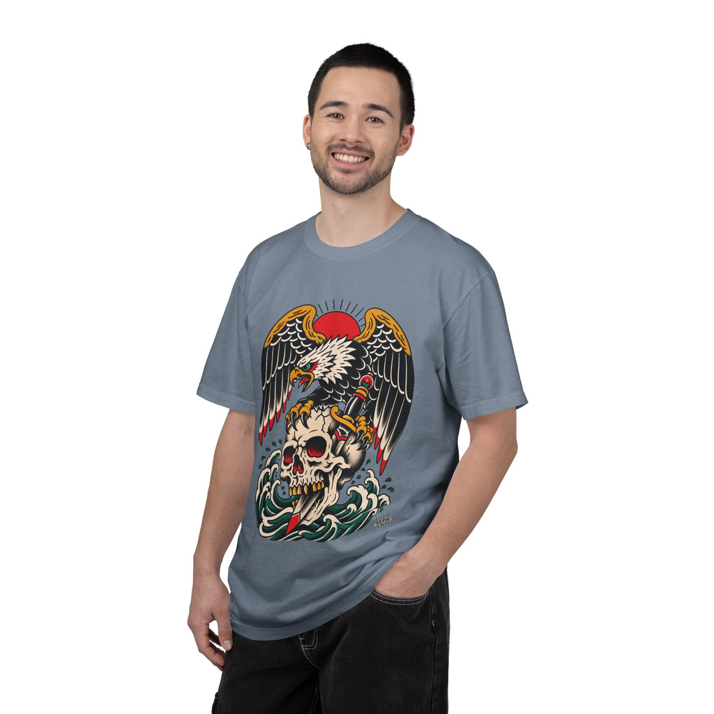 American Traditional Eagle & Skull Tattoo Flash T-Shirt