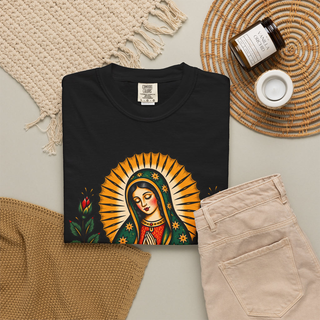 Our Lady of Guadalupe Tattoo Flash T-Shirt