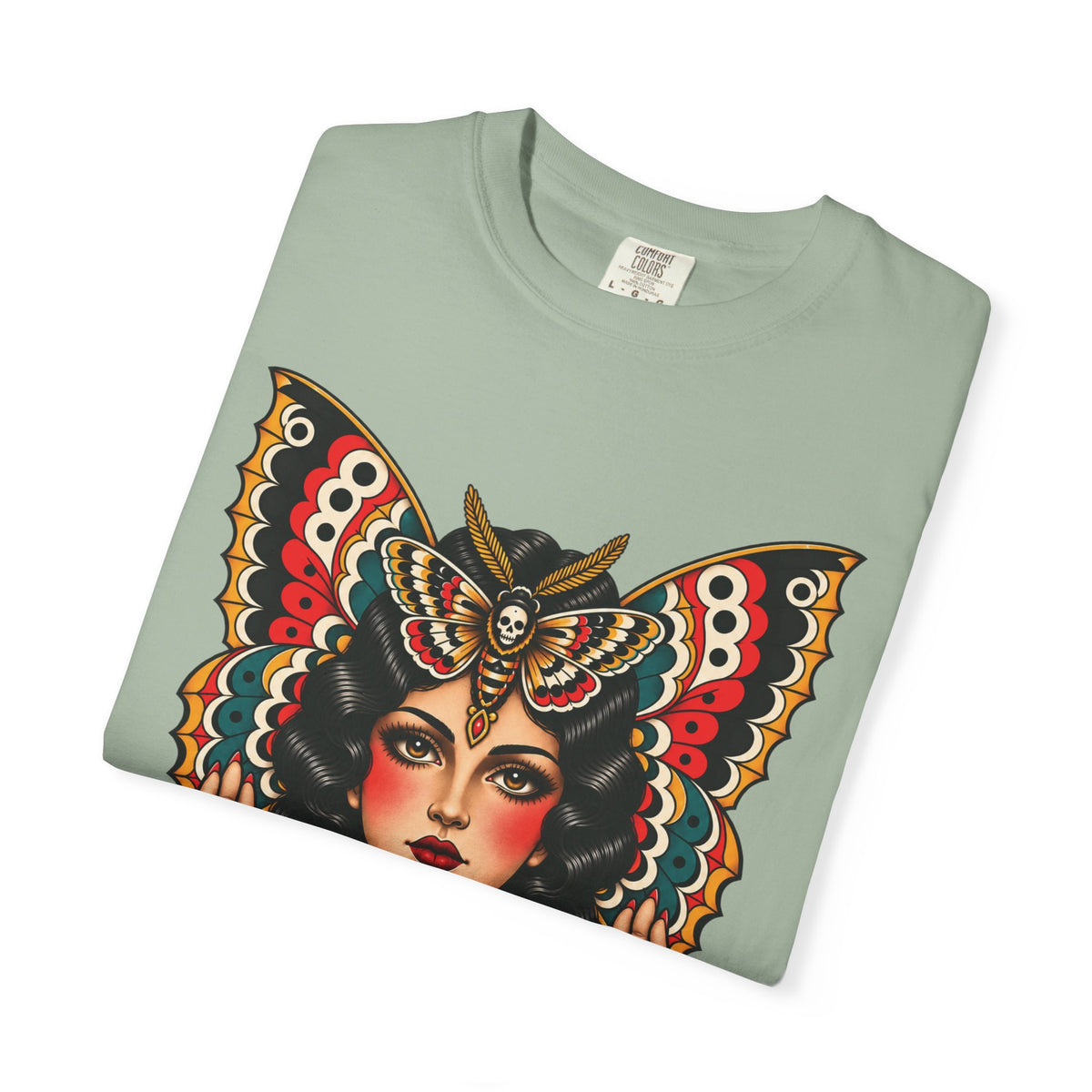 Gypsy Moth Woman Tattoo Flash Sheet T-Shirt