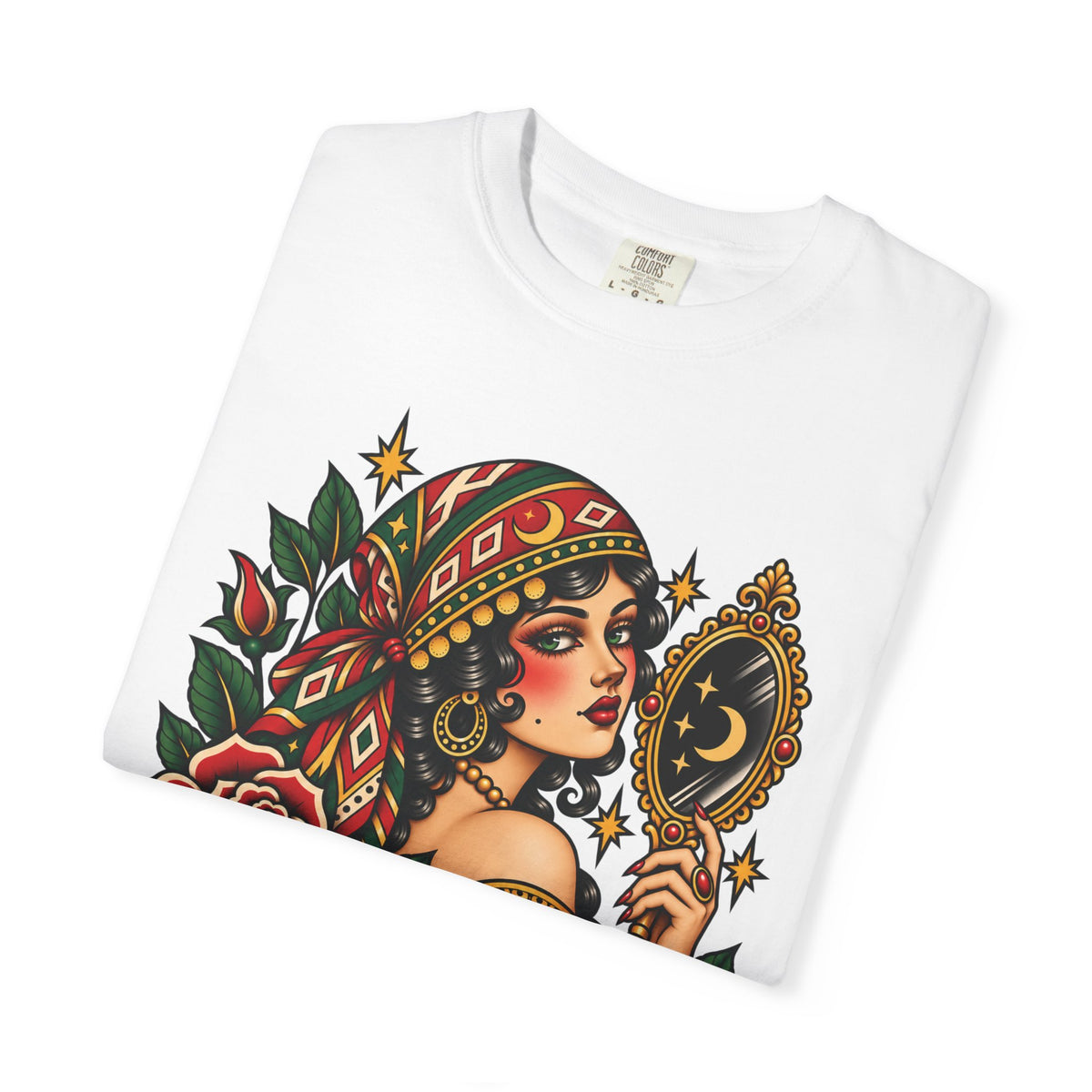 Love Yourself First Gypsy Woman Tattoo Flash Sheet T-Shirt