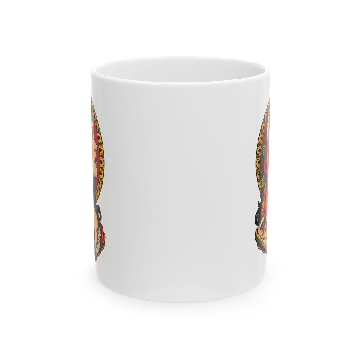 Esmeralda Gypsy Tattoo Flash Ceramic Coffee Mug (11oz, 15oz)