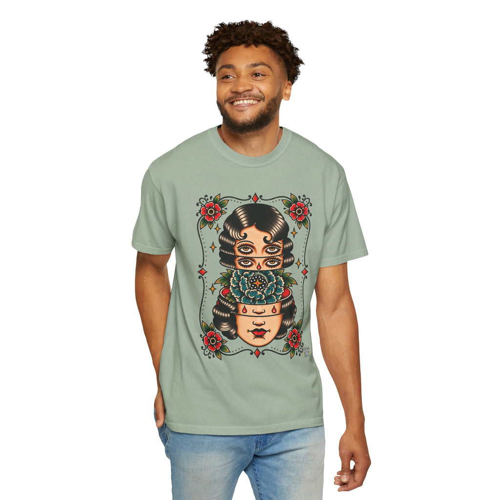 Floral Surrealism Tattoo Flash Sheet T-Shirt