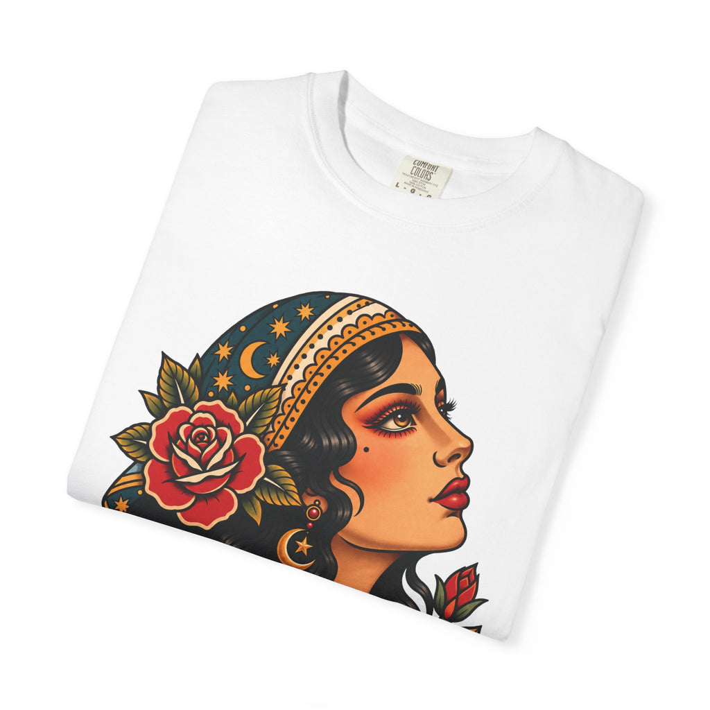 Gypsy Woman Tattoo Flash Sheet T-Shirt