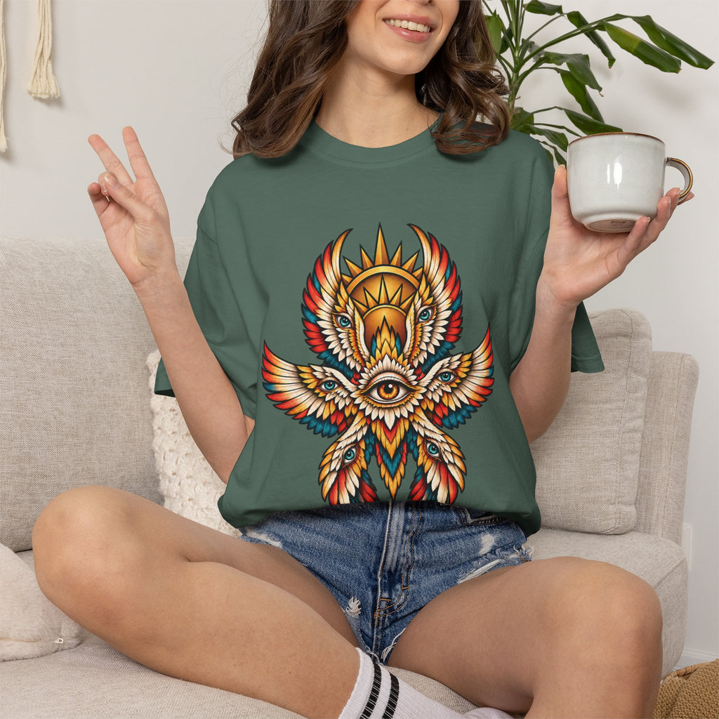 Seraphim Biblically Accurate Angel Tattoo Flash Sheet T-Shirt