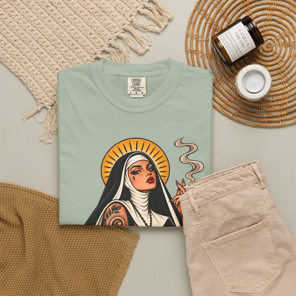 Rebel Nun Tattoo Flash T-Shirt