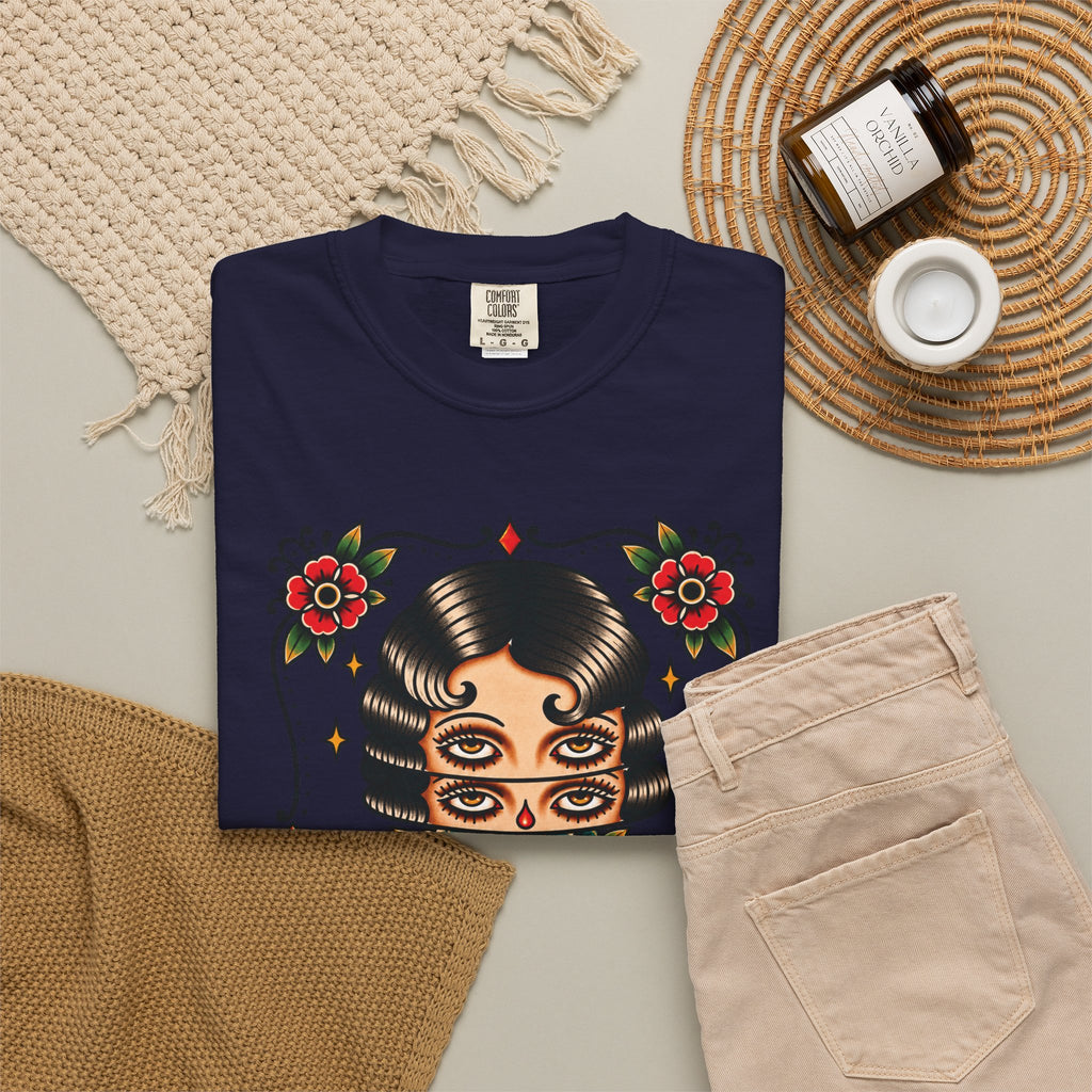Floral Surrealism Tattoo Flash Sheet T-Shirt