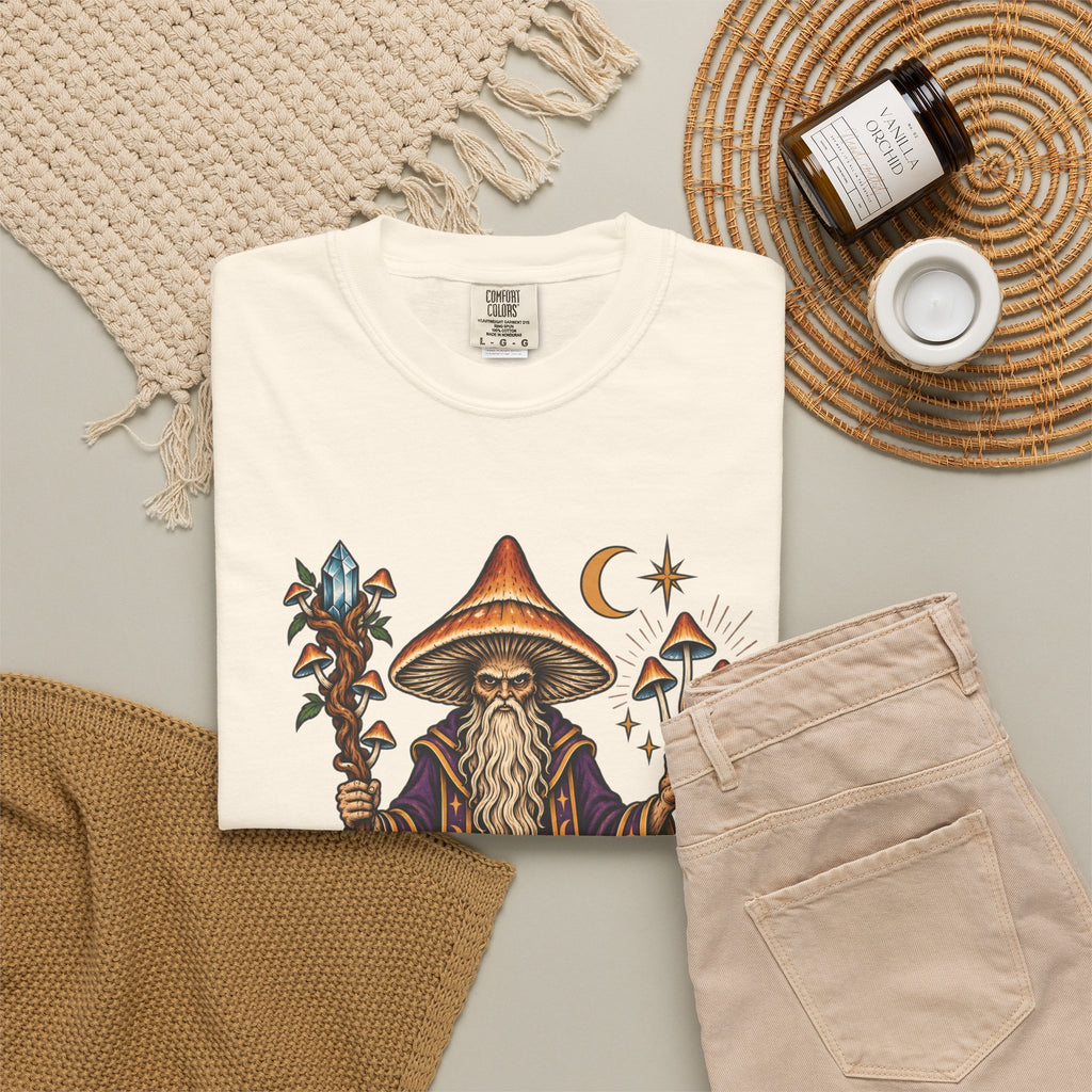 psilocybin Mushroom Wizard Tattoo Flash T-Shirt