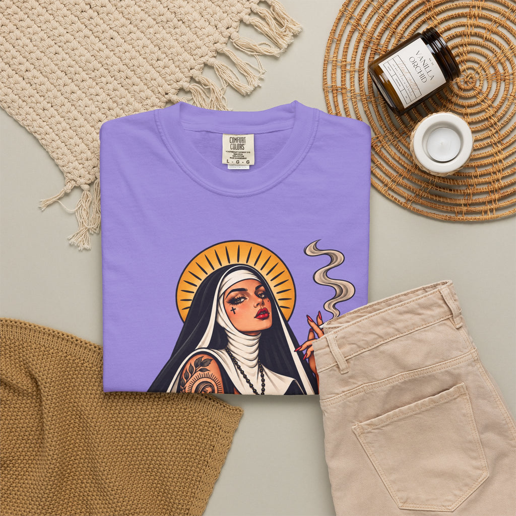 Rebel Nun Tattoo Flash T-Shirt