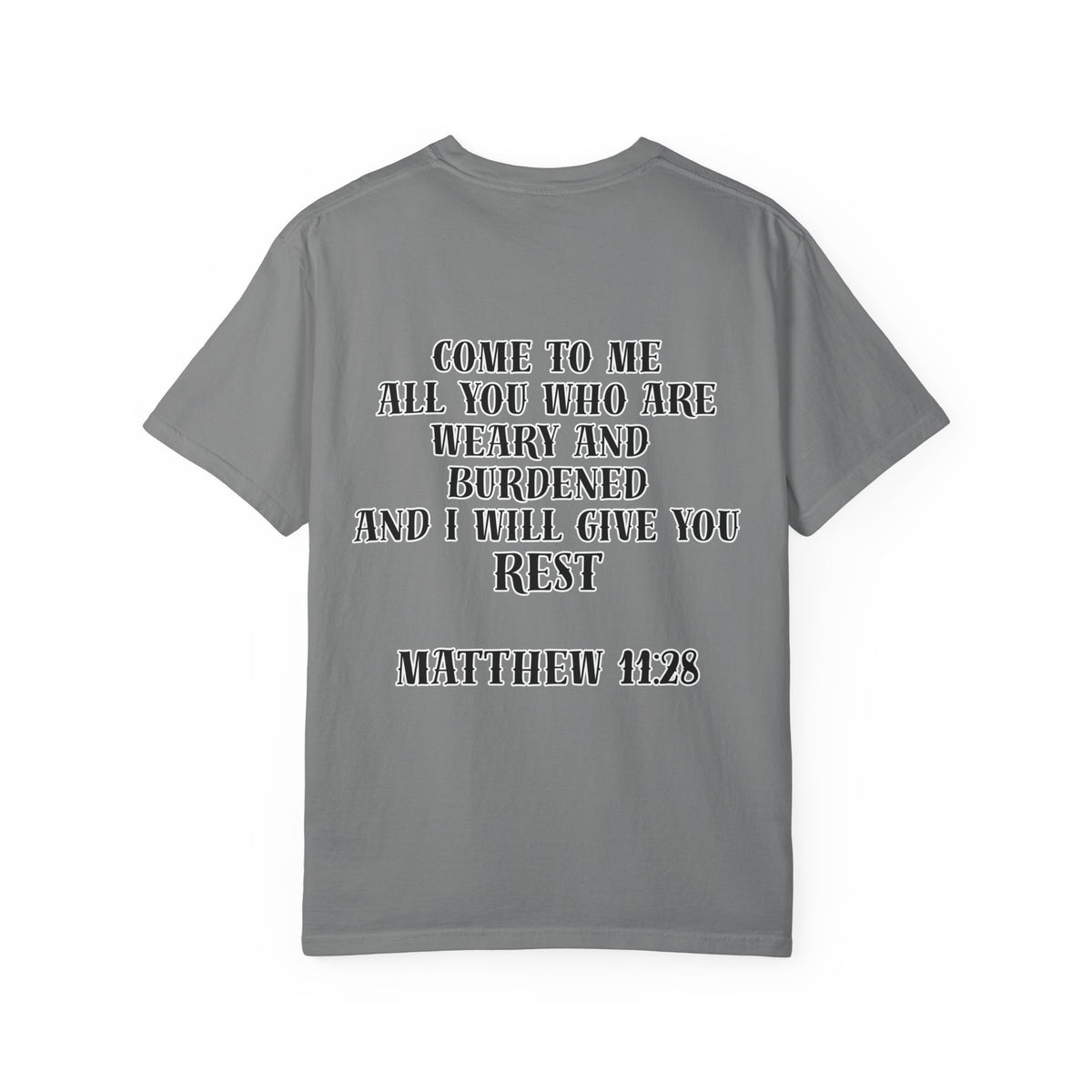 Matthew 11:28 Jesus Cross Tattoo Flash T-Shirt