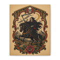 Grim Reaper Horseman Matte Canvas Wall Art