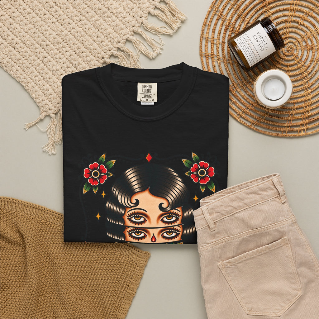 Floral Surrealism Tattoo Flash Sheet T-Shirt