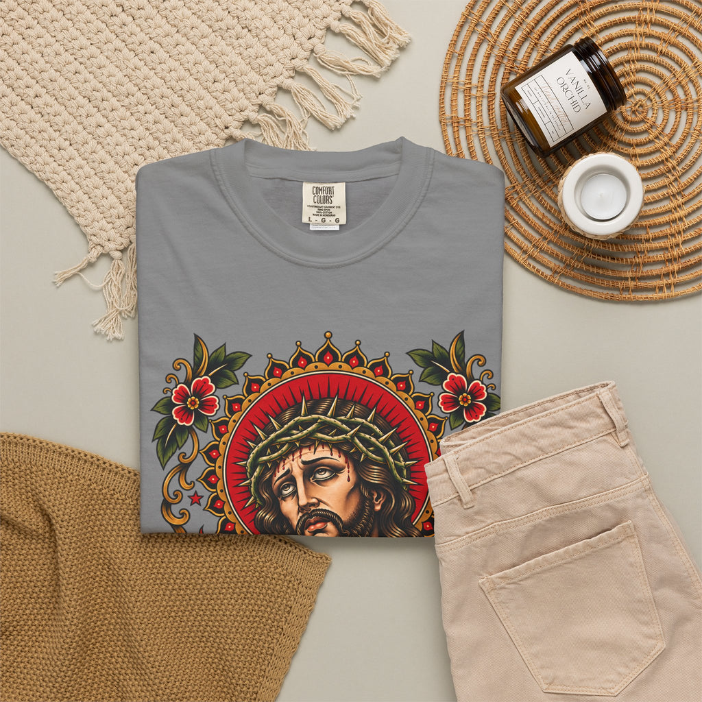 Jesus Sacred Heart Tattoo Flash T-Shirt