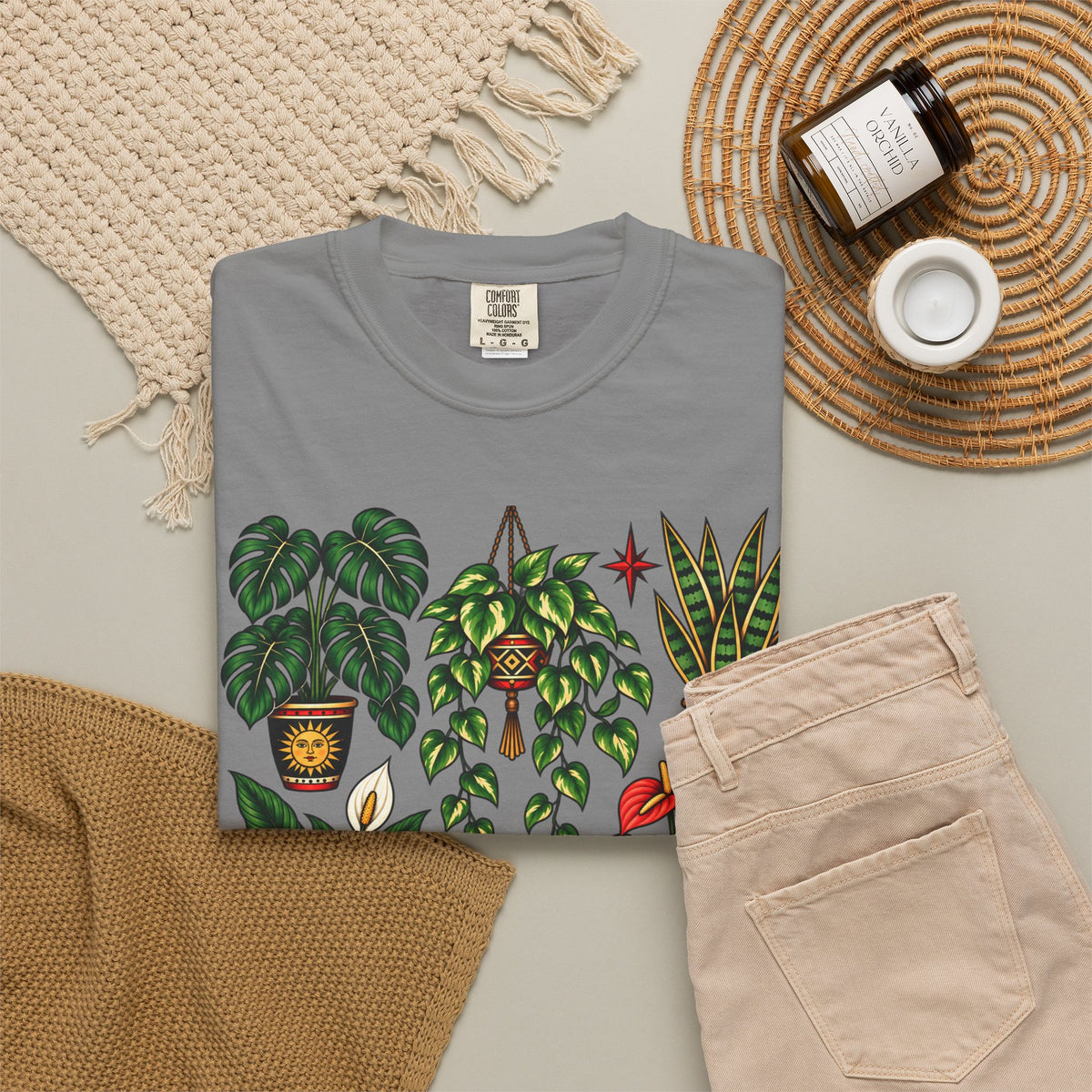 Houseplant Tattoo Flash T-Shirt