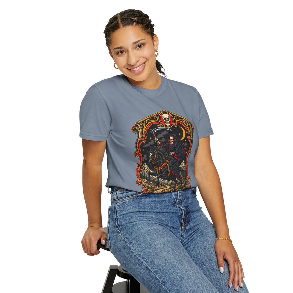 Grim Reaper Horseman Tattoo Flash T-Shirt
