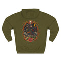 Grim Reaper Horseman Tattoo Flash Pullover Hoodie (Back Design)