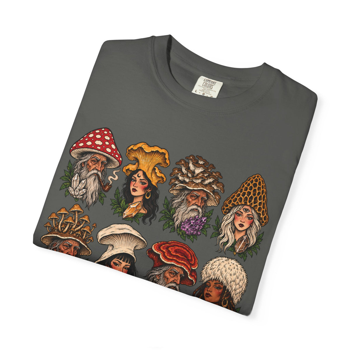 Mushroom Folks Tattoo Flash T Shirt