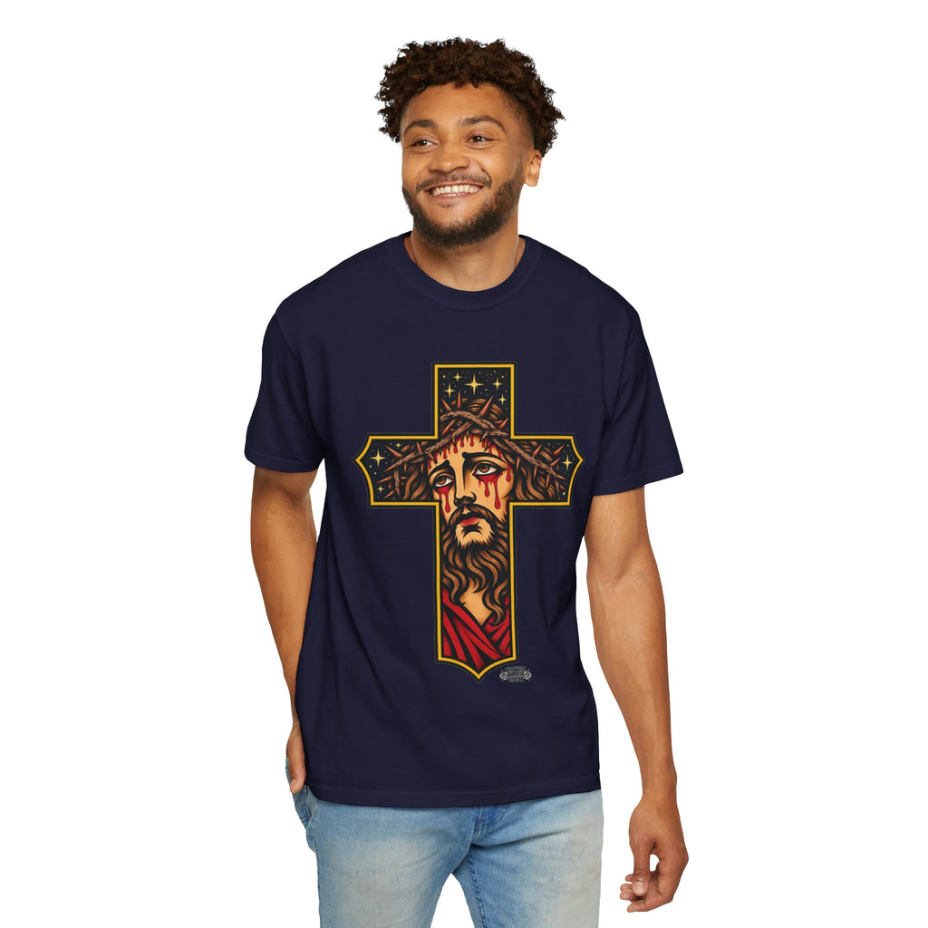 Matthew 11:28 Jesus Cross Tattoo Flash T-Shirt