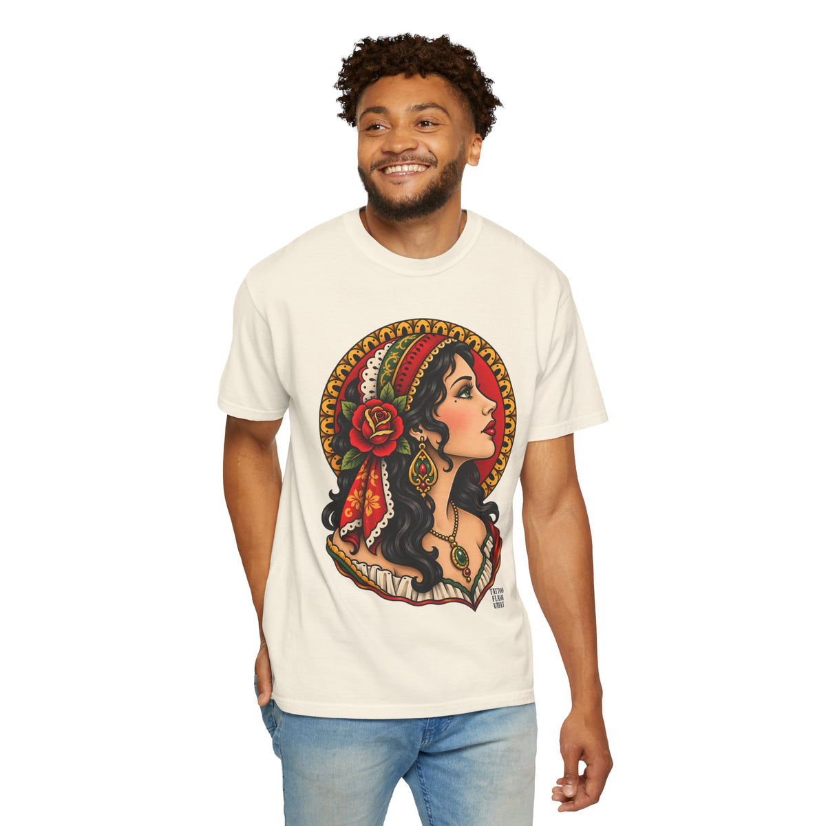 Esmeralda Gypsy Tattoo Flash T shirt