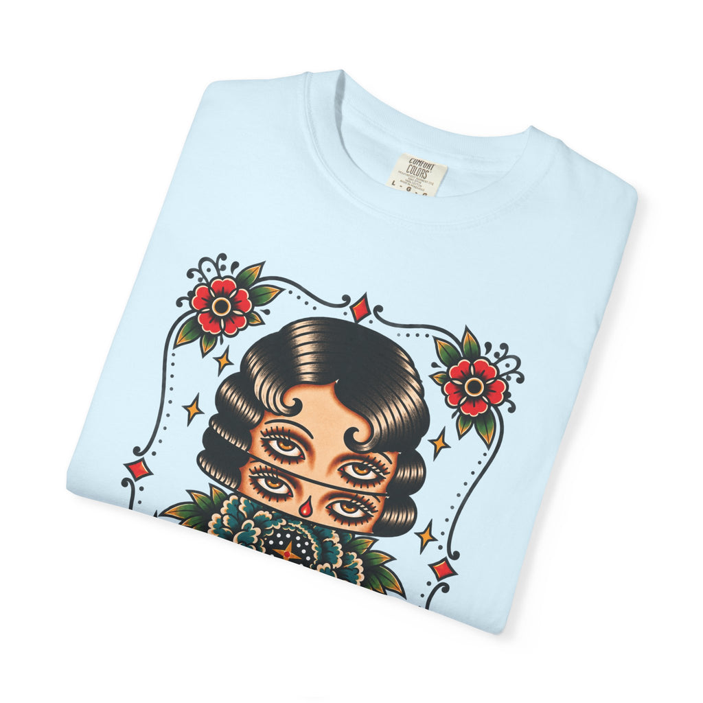Floral Surrealism Tattoo Flash Sheet T-Shirt