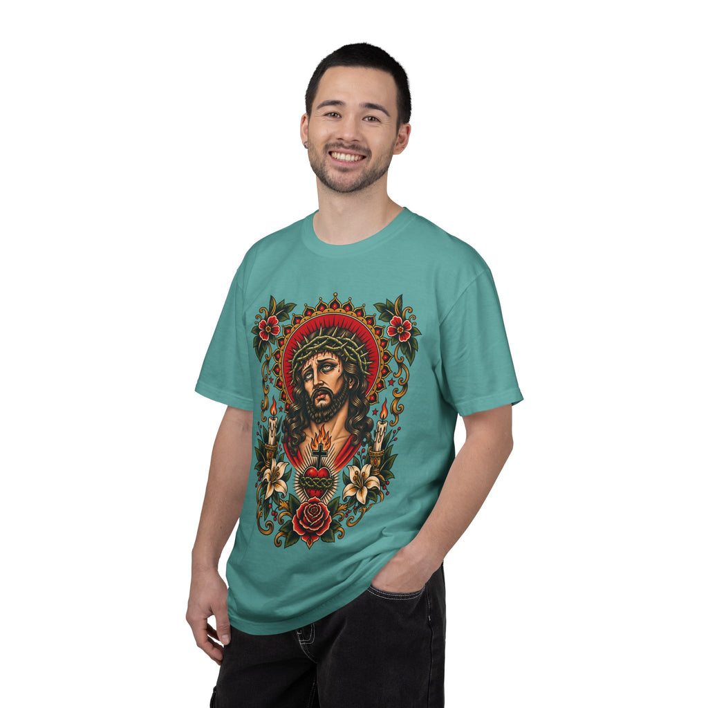 Jesus Sacred Heart Tattoo Flash T-Shirt
