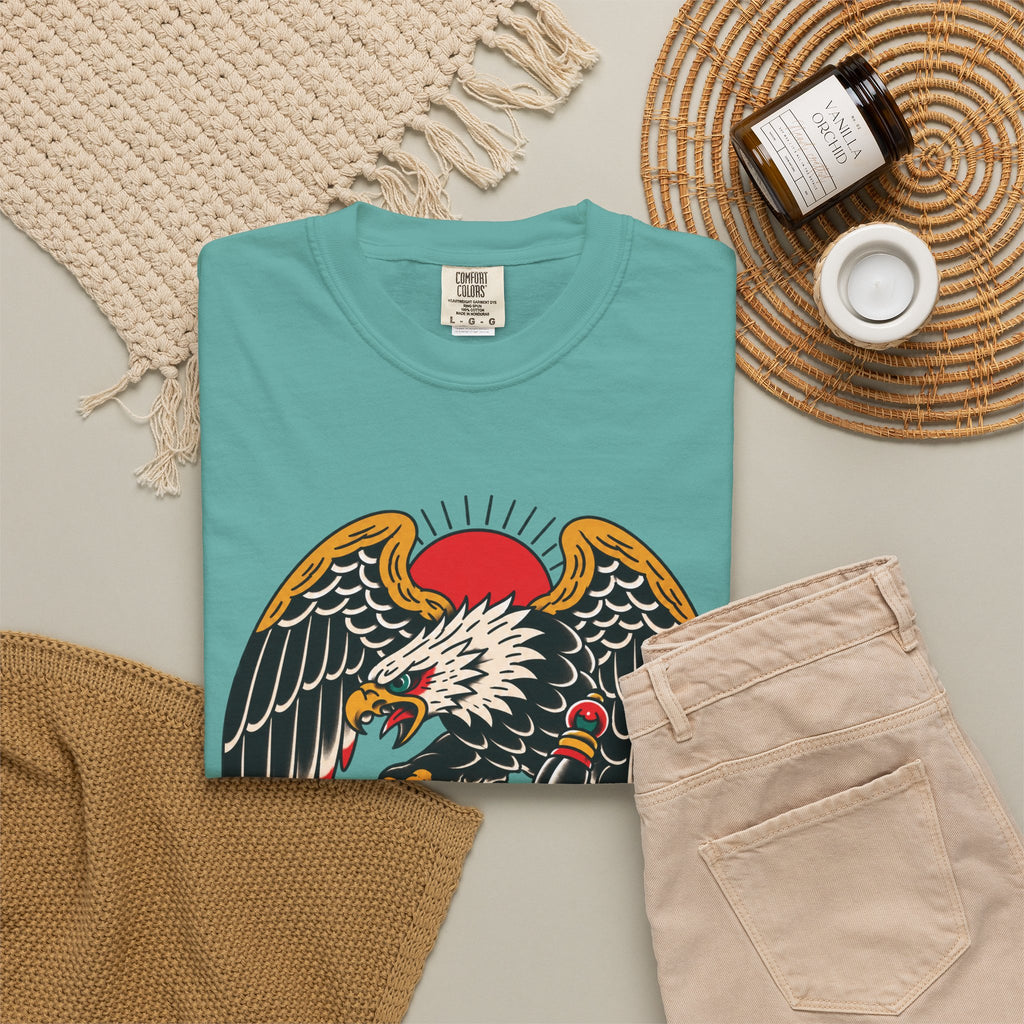 American Traditional Eagle & Skull Tattoo Flash T-Shirt