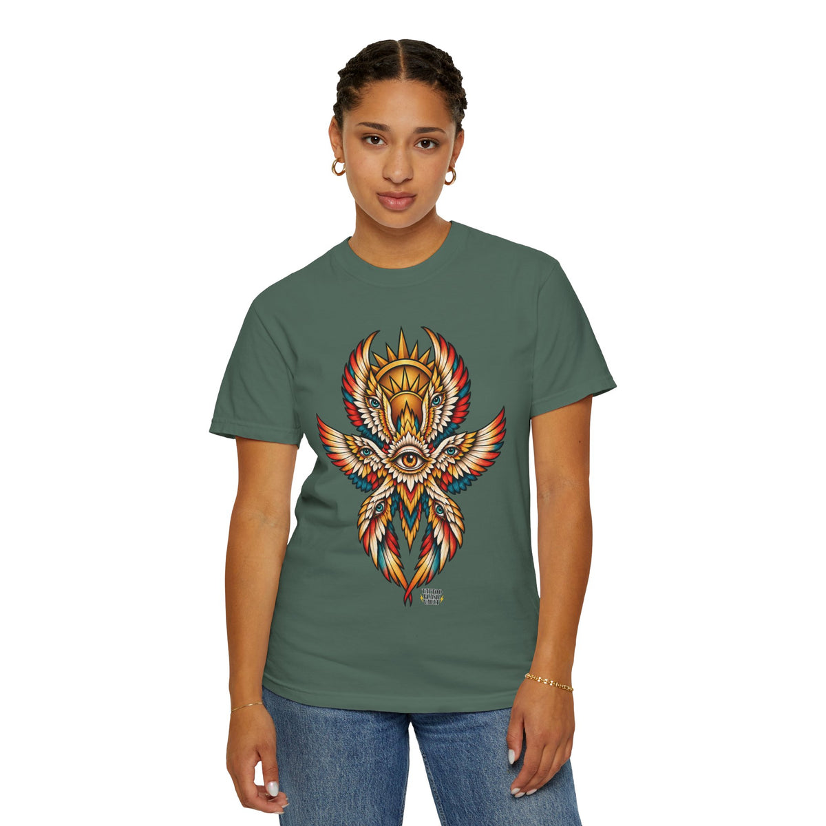Seraphim Biblically Accurate Angel Tattoo Flash Sheet T-Shirt