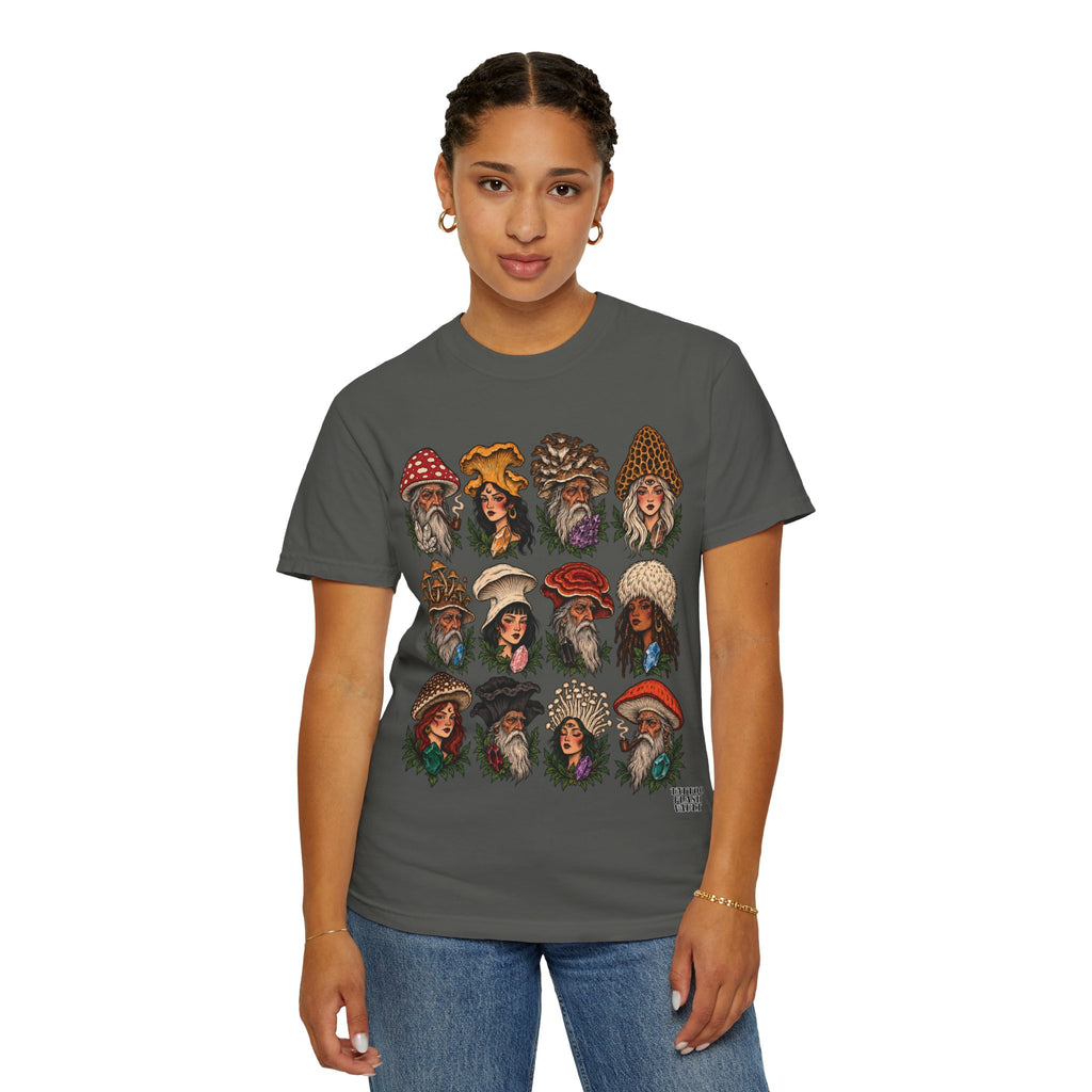 Mushroom Folks Tattoo Flash T Shirt