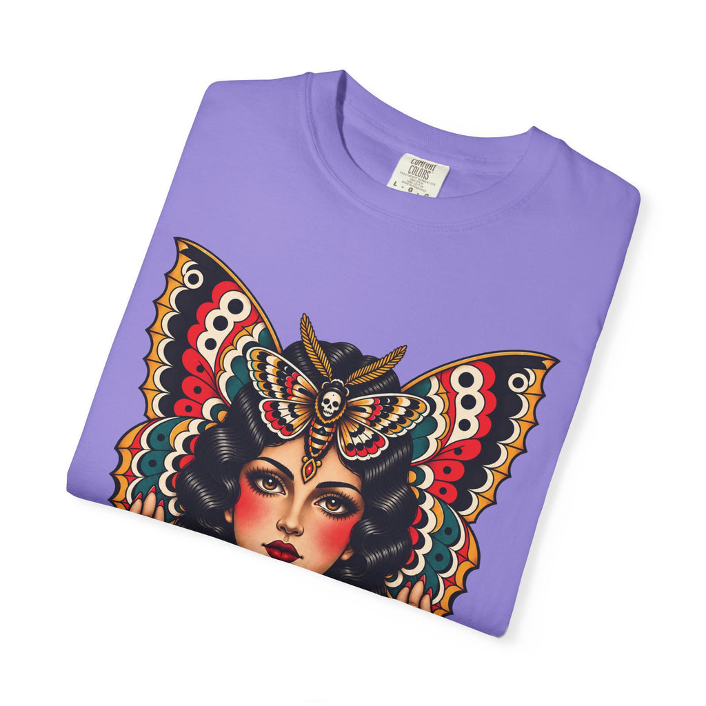 Gypsy Moth Woman Tattoo Flash Sheet T-Shirt