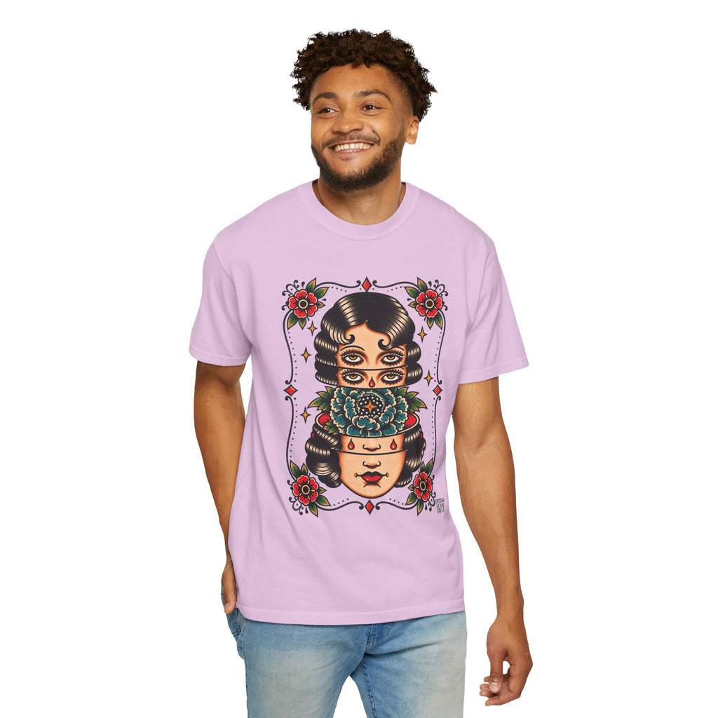 Floral Surrealism Tattoo Flash Sheet T-Shirt