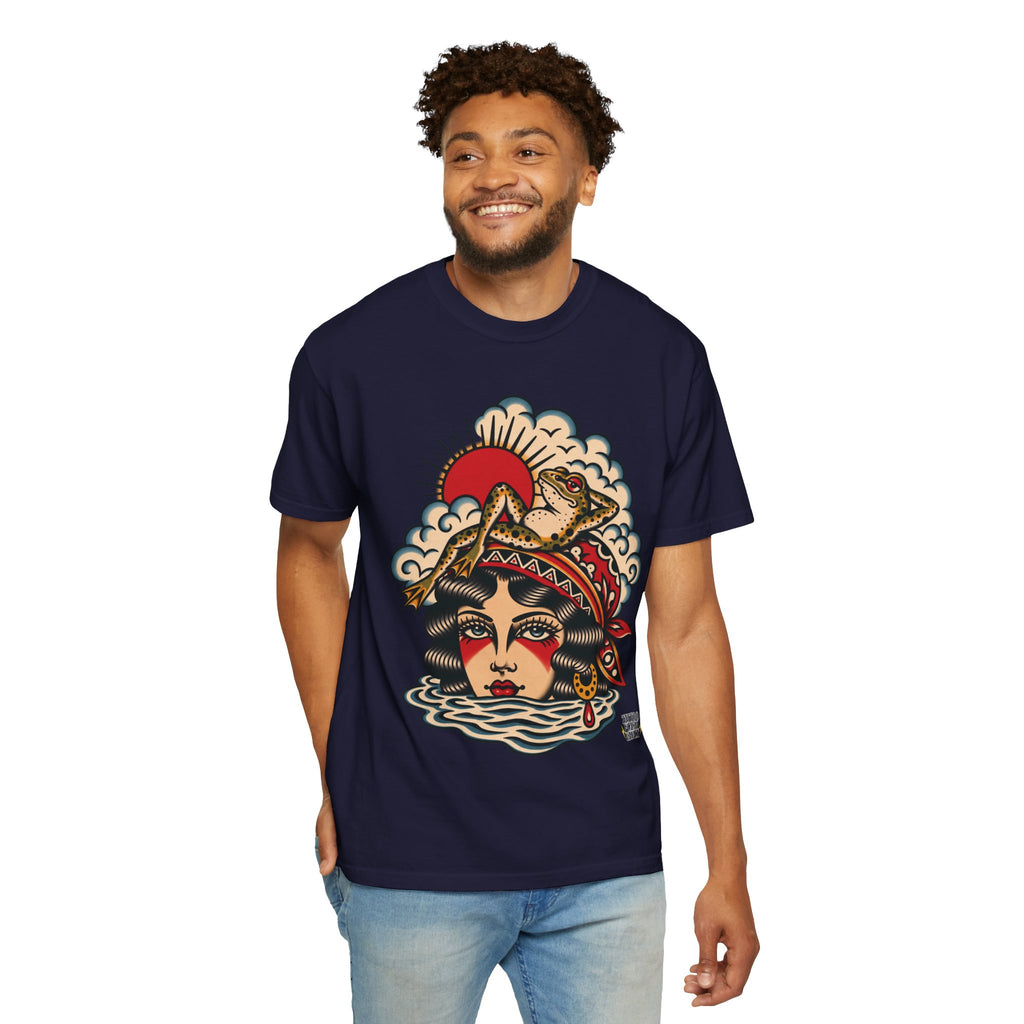 Frog & Lady of The Lake Tattoo Flash T-Shirt
