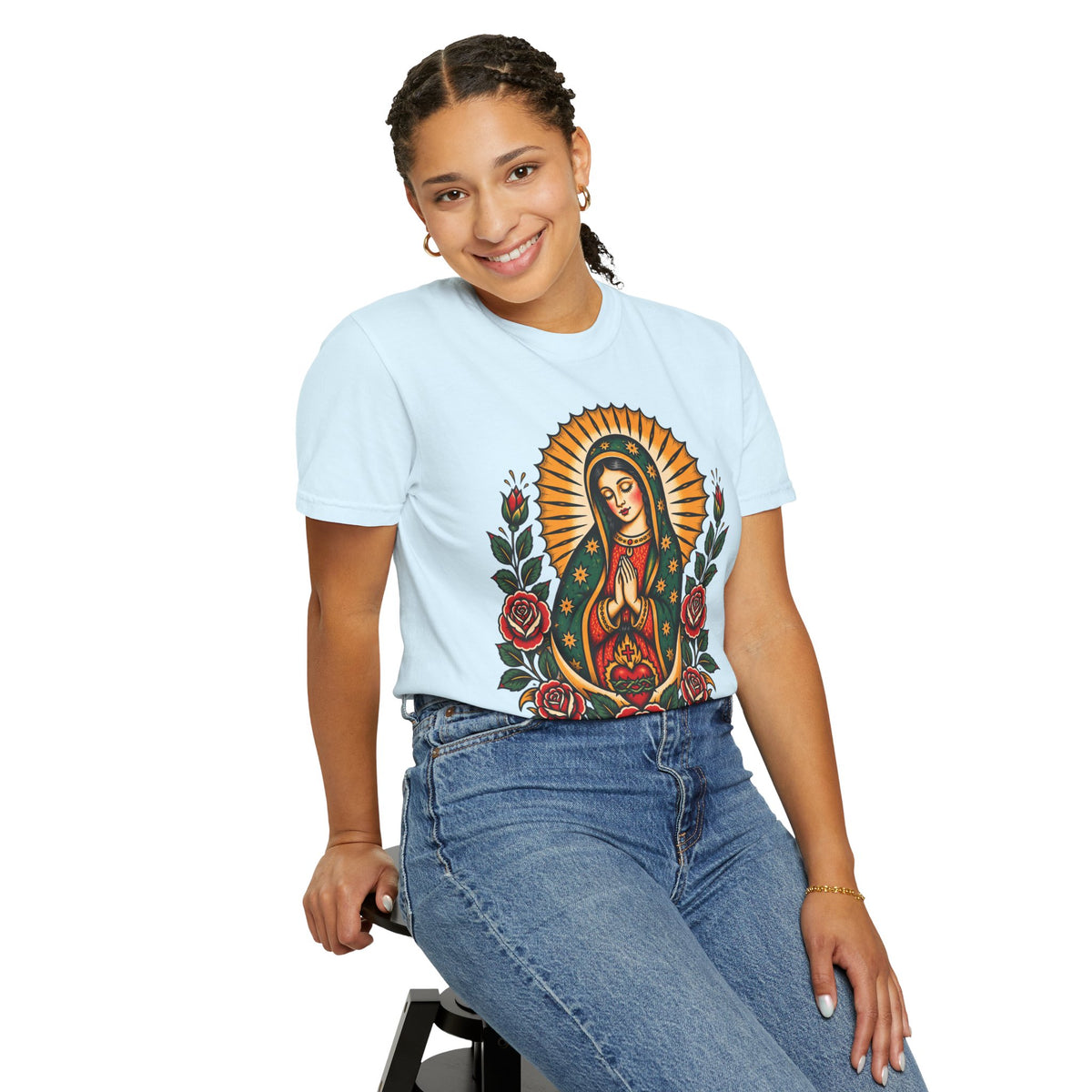 Our Lady of Guadalupe Tattoo Flash T-Shirt