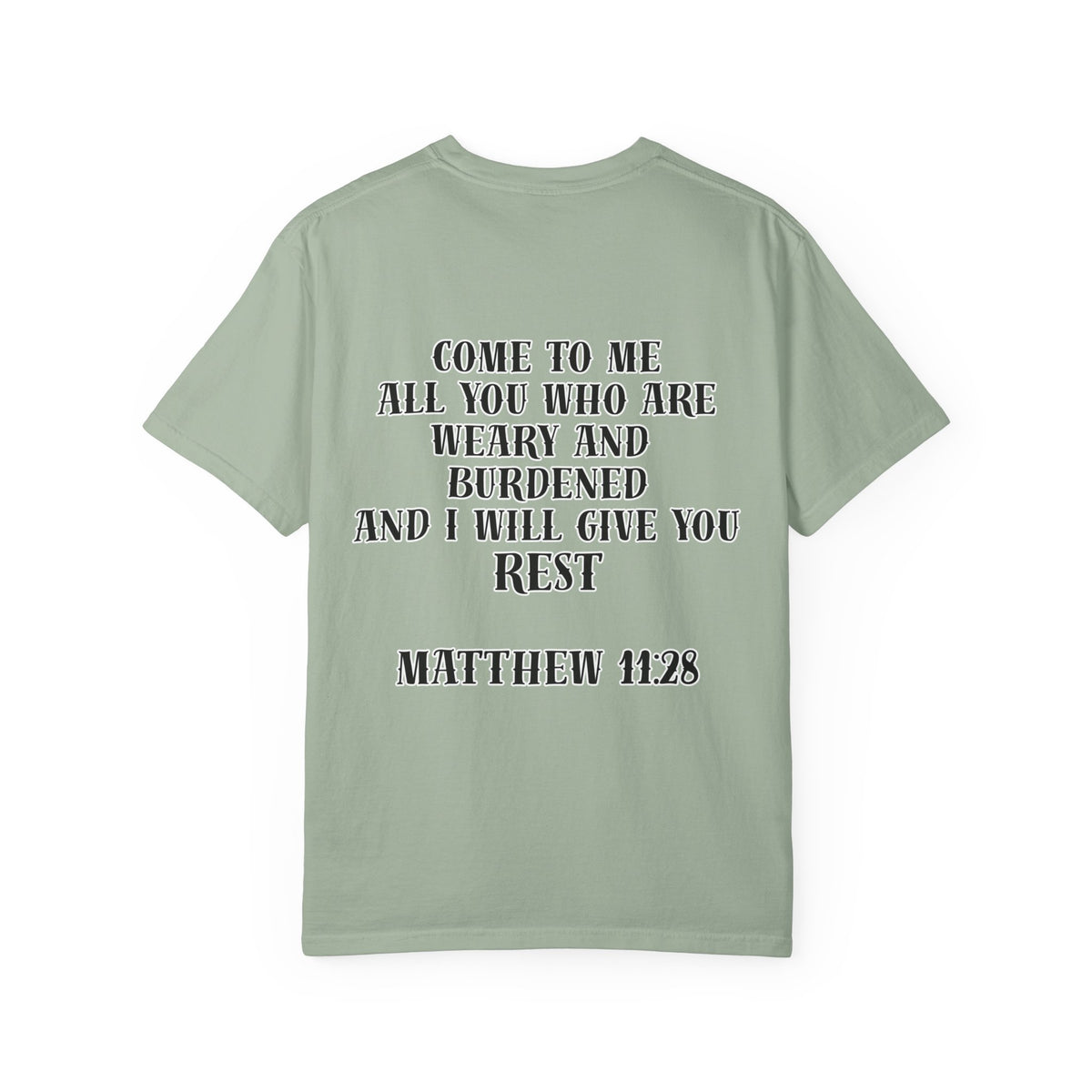 Matthew 11:28 Jesus Cross Tattoo Flash T-Shirt