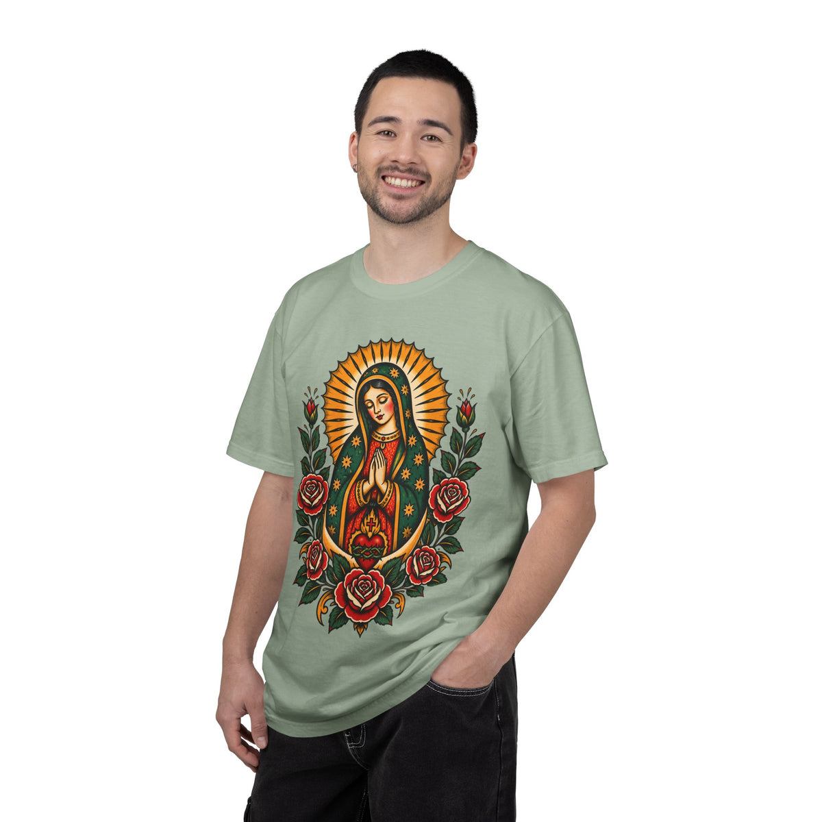 Our Lady of Guadalupe Tattoo Flash T-Shirt