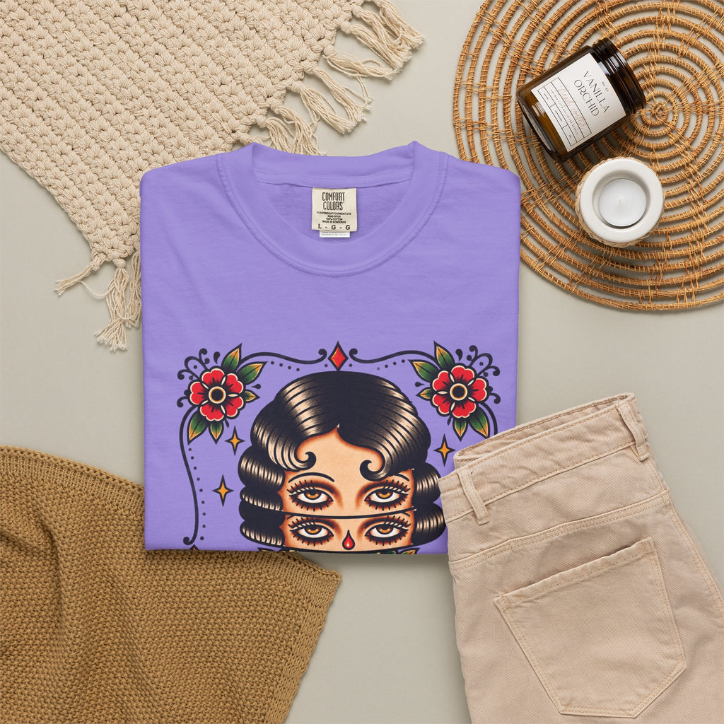 Floral Surrealism Tattoo Flash Sheet T-Shirt