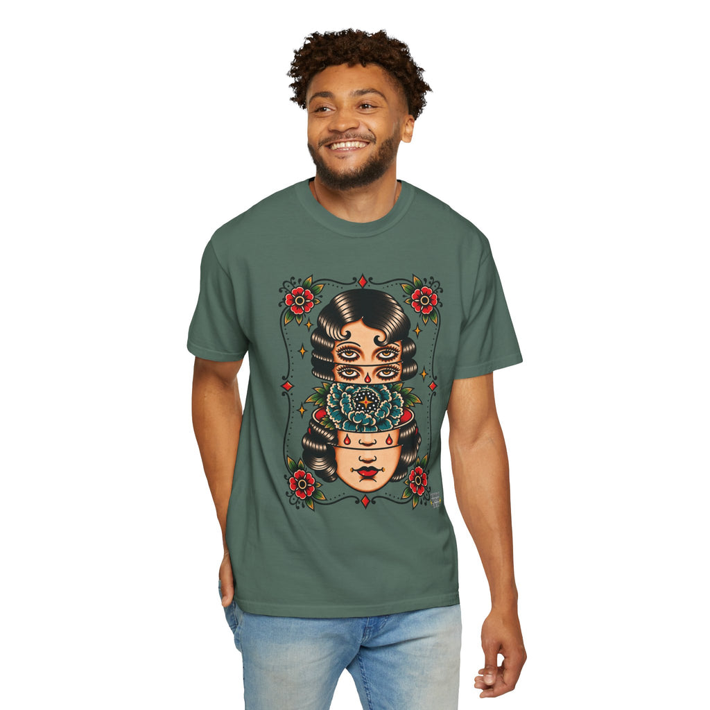 Floral Surrealism Tattoo Flash Sheet T-Shirt