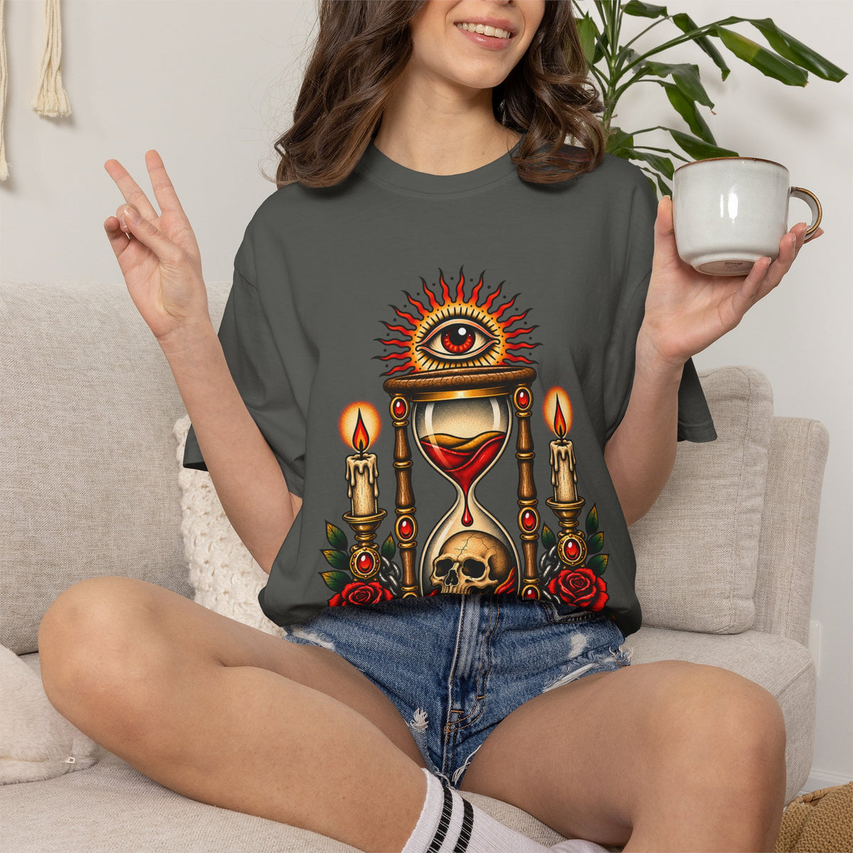 Hourglass Tattoo Flash T Shirt