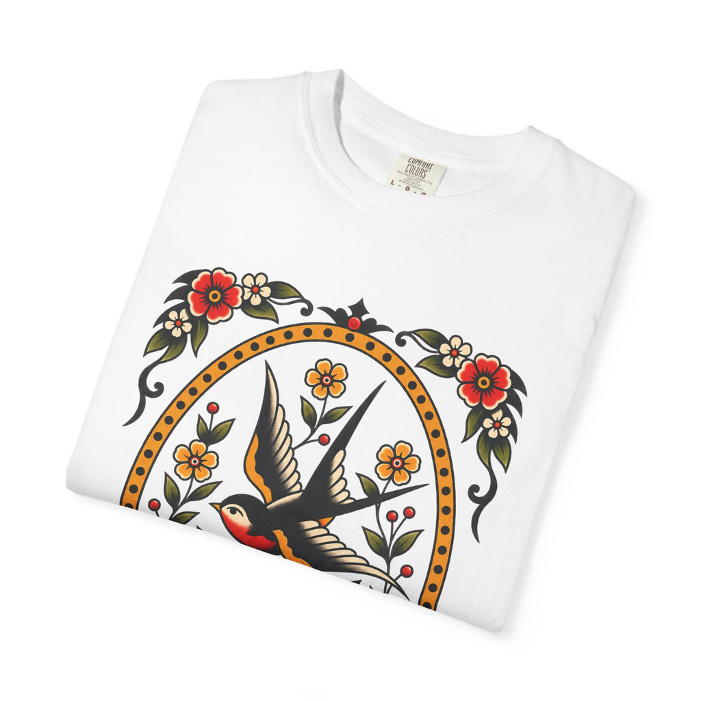 Swallow & Rose Tattoo Flash T-Shirt