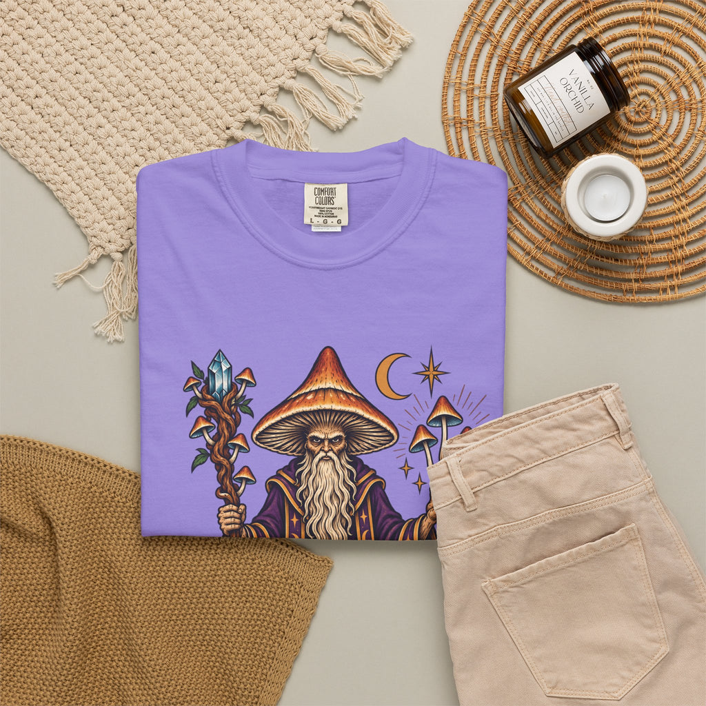 psilocybin Mushroom Wizard Tattoo Flash T-Shirt
