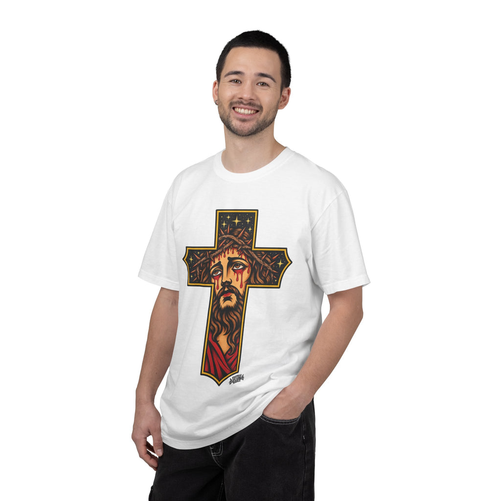 Matthew 11:28 Jesus Cross Tattoo Flash T-Shirt