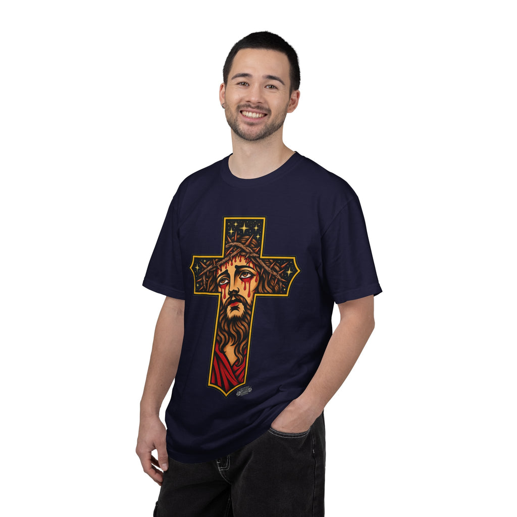 Matthew 11:28 Jesus Cross Tattoo Flash T-Shirt