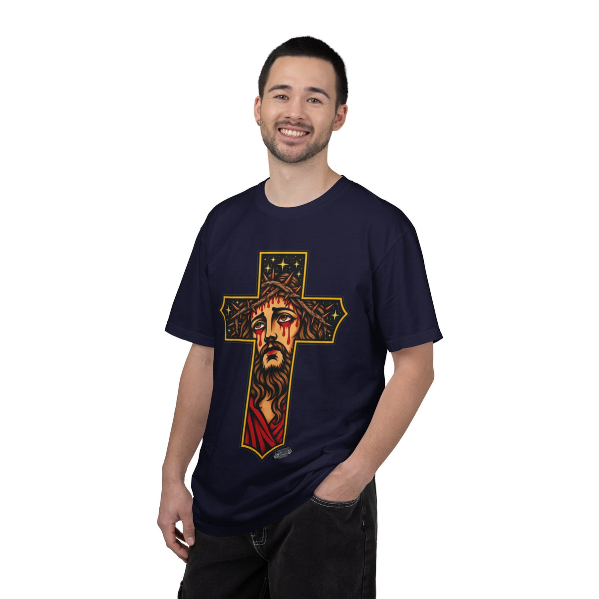 Matthew 11:28 Jesus Cross Tattoo Flash T-Shirt