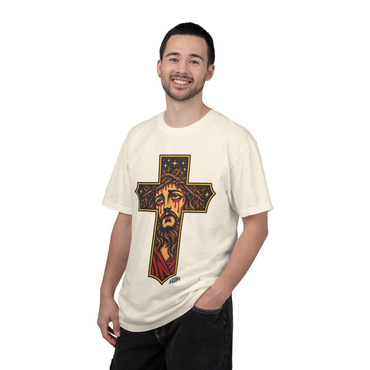 Matthew 11:28 Jesus Cross Tattoo Flash T-Shirt